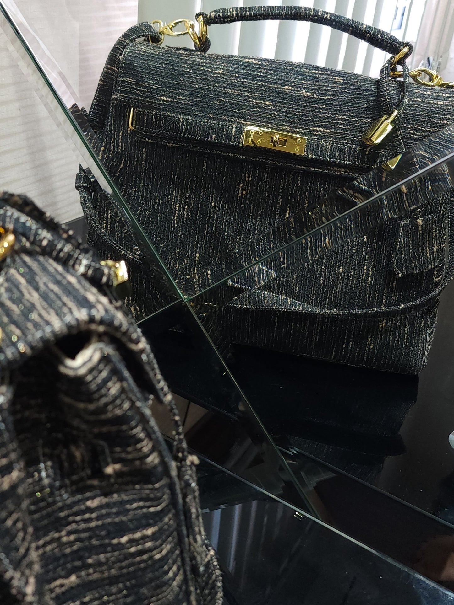 Handmade Tweed bag, Medium size (35cm)_style 24