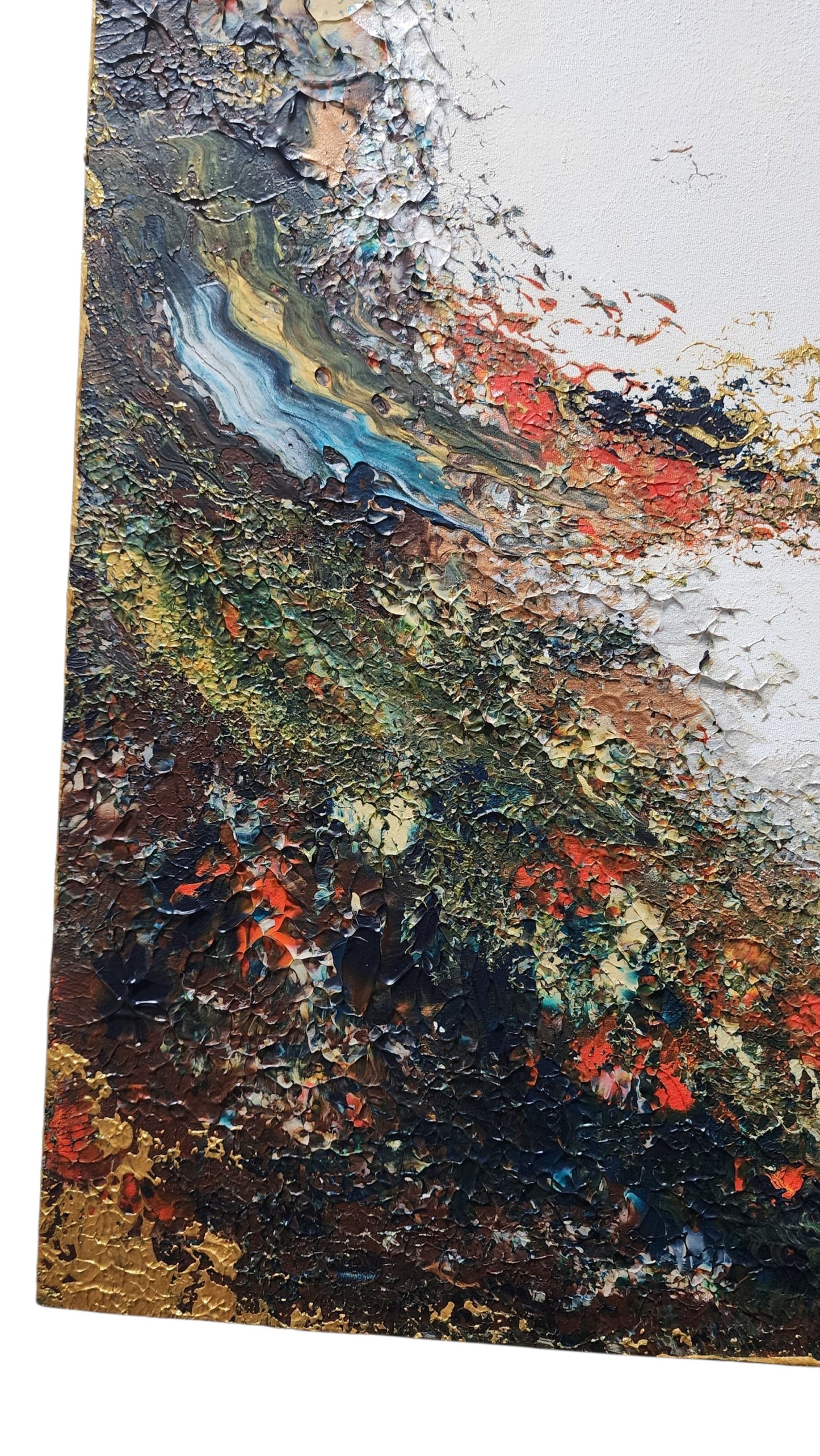 Surrender to the Infinite — Original Textured Acrylic Painting