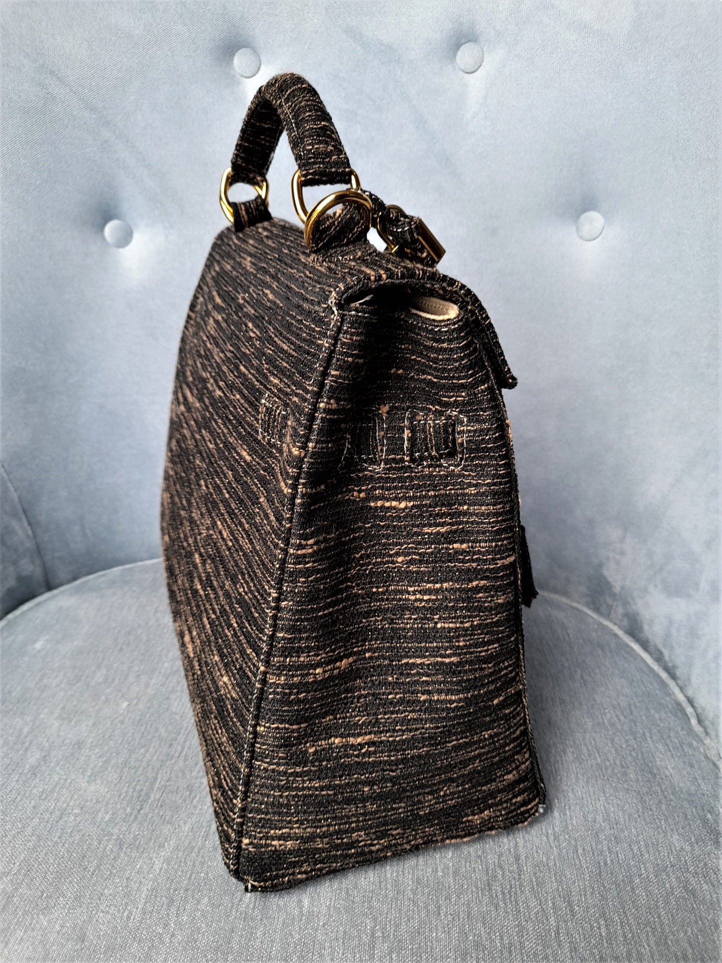 Handmade Tweed bag, Medium size (35cm)_style 24
