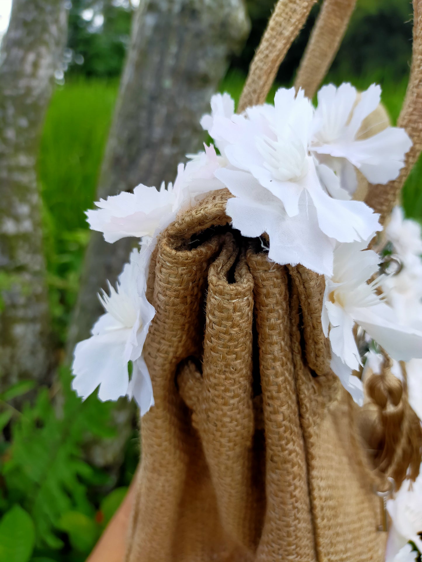 Handmade burlap / jute bag, Small size (25cm)_Limited edition_style 22