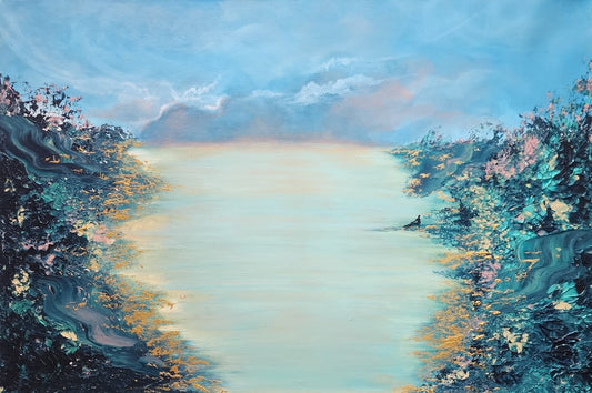 I Am Small, Yet You See Me — Original Textured Acrylic Painting