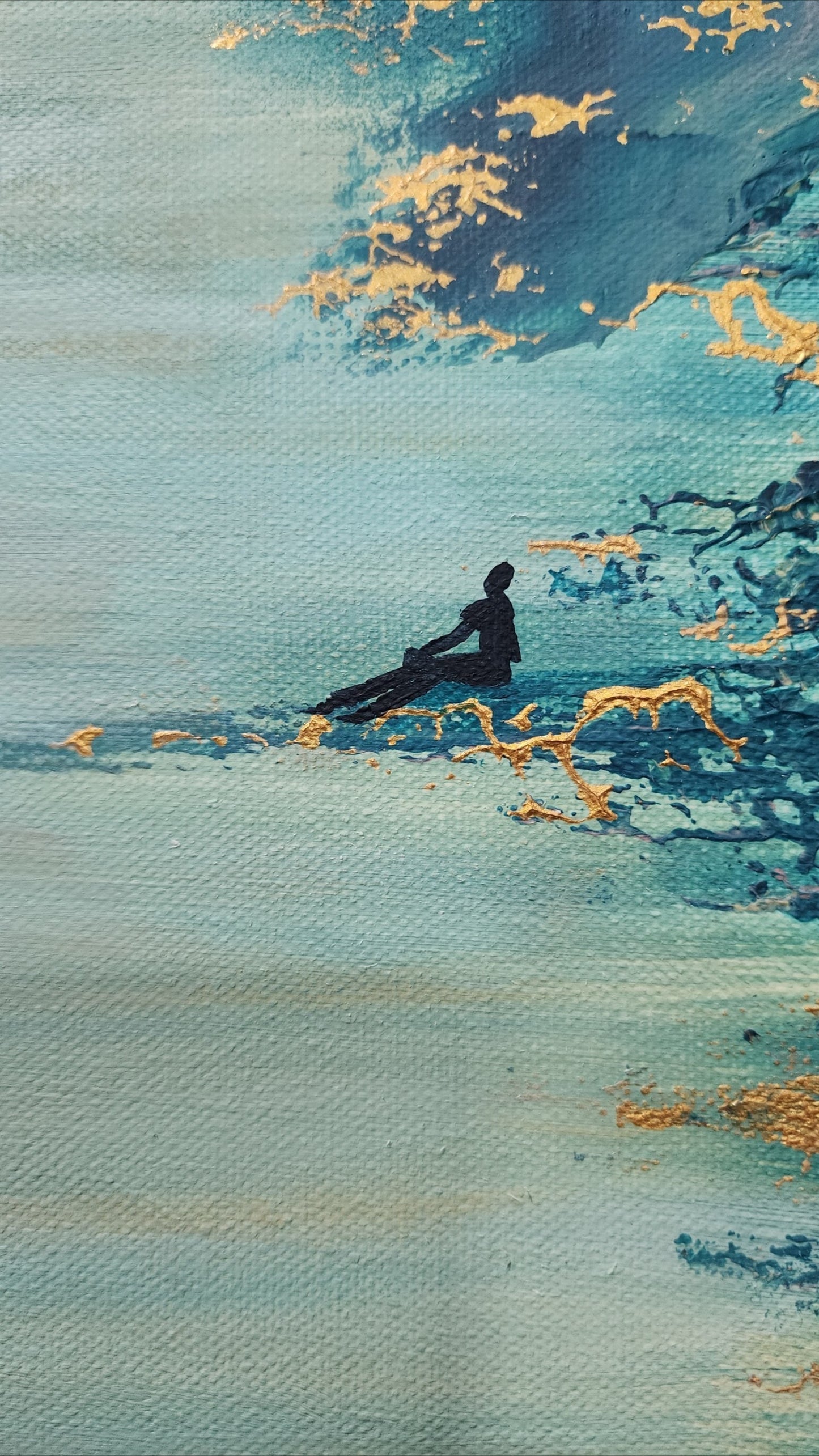 I Am Small, Yet You See Me — Original Textured Acrylic Painting