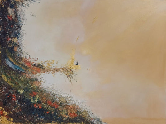 Surrender to the Infinite — Original Textured Acrylic Painting