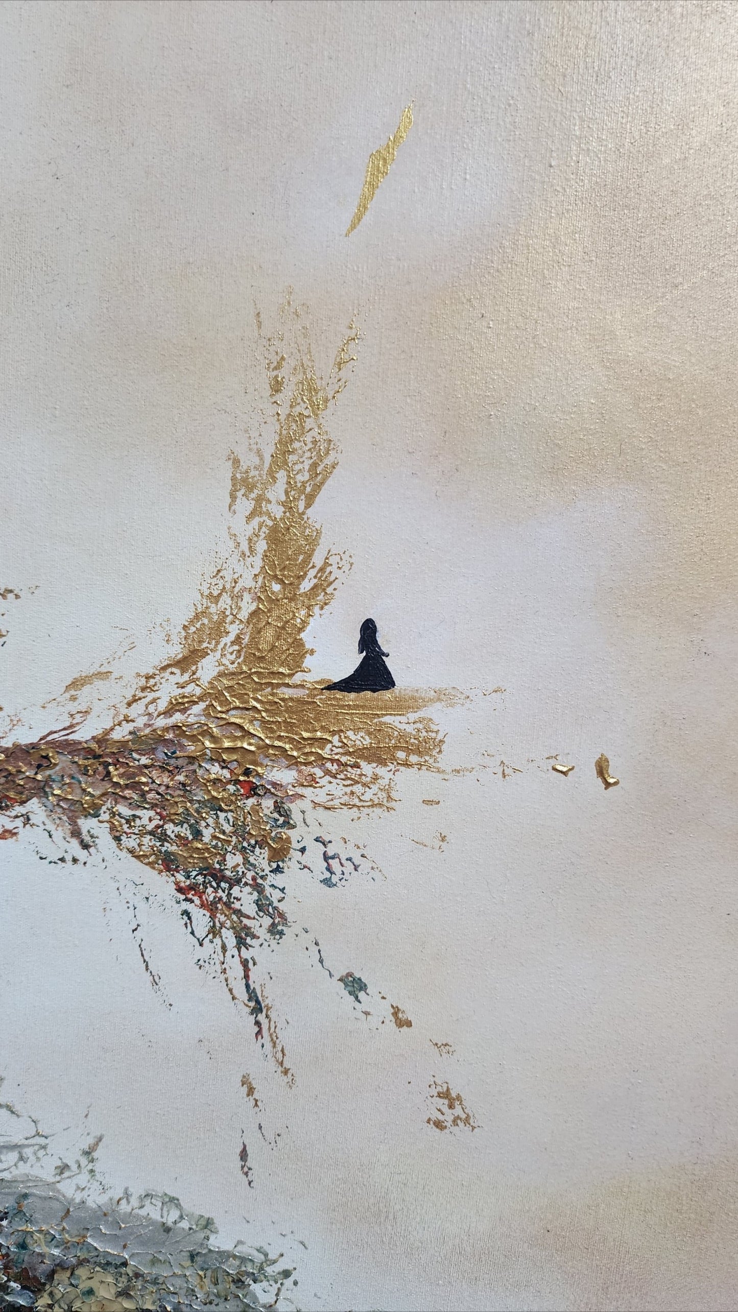 Surrender to the Infinite — Original Textured Acrylic Painting
