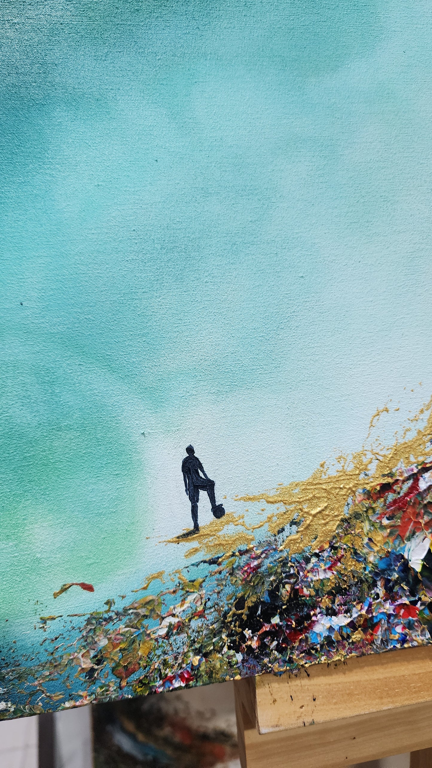 Before the World Knows His Name — Original Textured Acrylic Painting