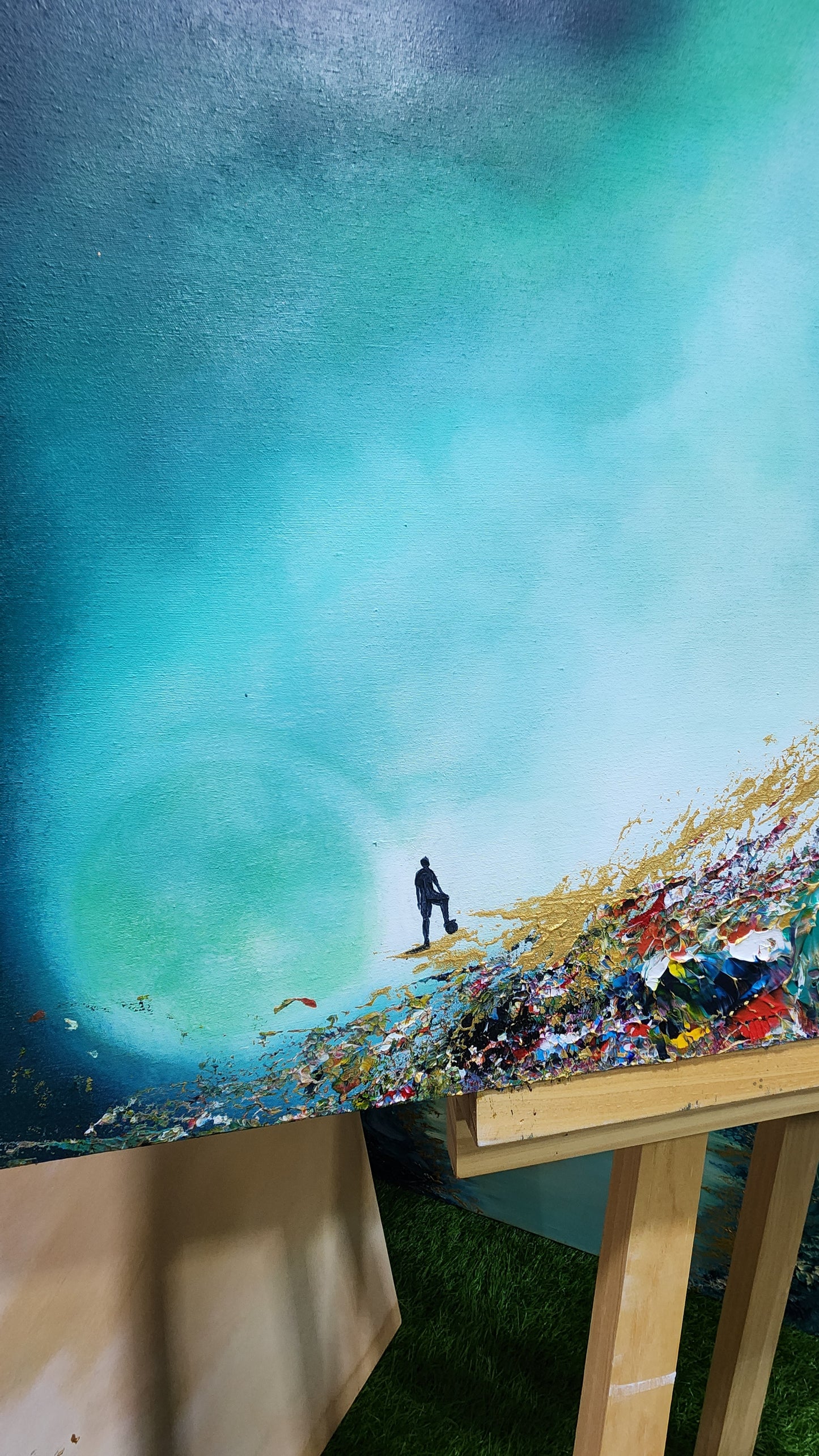 Before the World Knows His Name — Original Textured Acrylic Painting